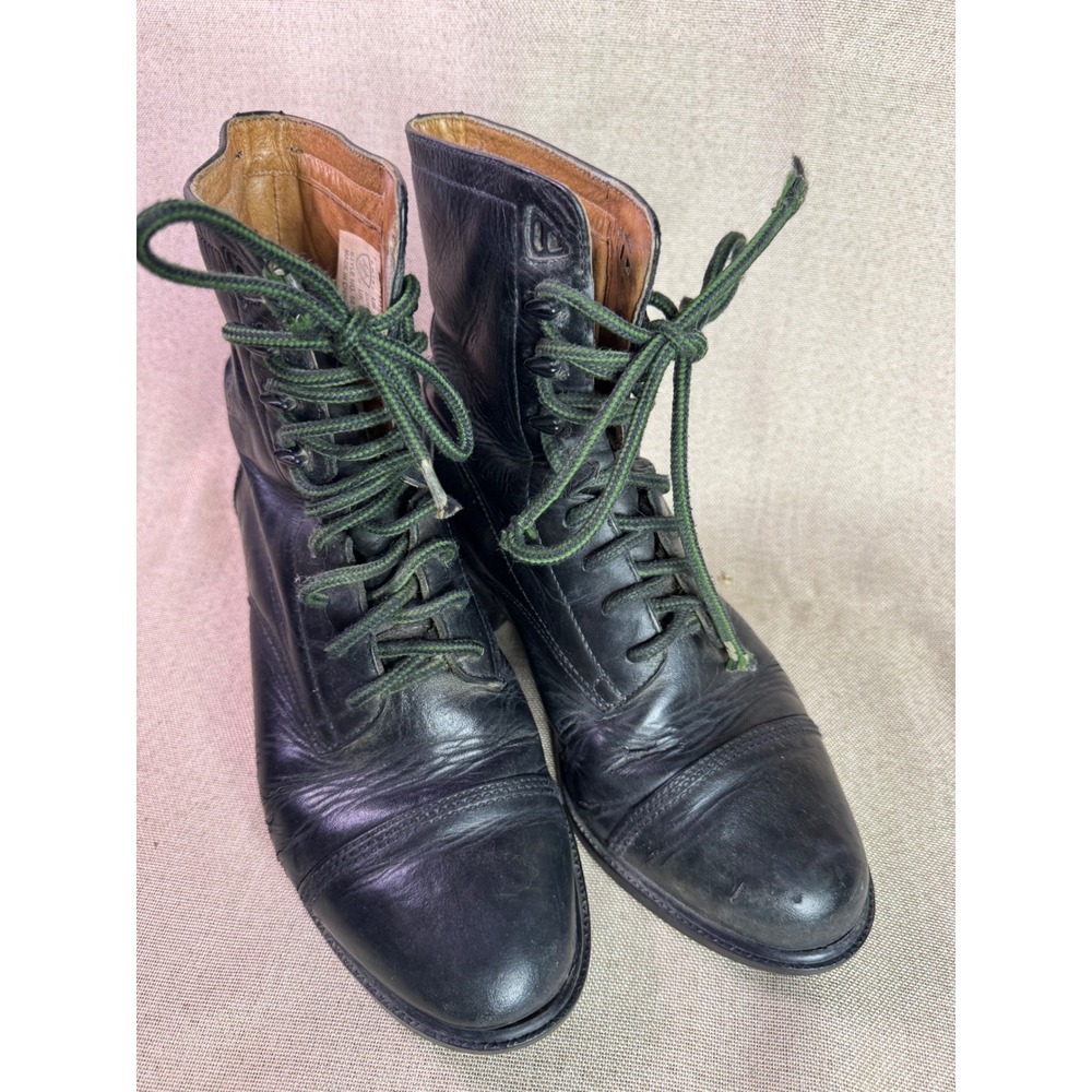 Ariat Black Leather Lace Up Riding Paddock Boots Style 56701 Womens 9B